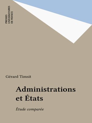 cover image of Administrations et États
